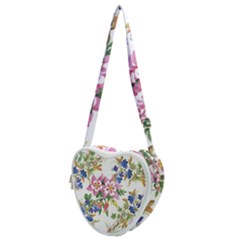 Garden Flowers Heart Shoulder Bag by goljakoff