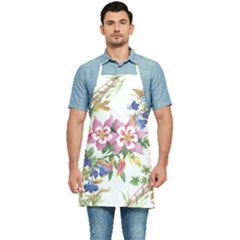 Garden Flowers Kitchen Apron by goljakoff