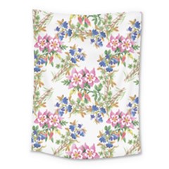 Garden Flowers Pattern Medium Tapestry by goljakoff