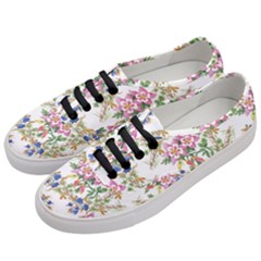 Garden flowers pattern Women s Classic Low Top Sneakers