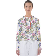 Garden flowers pattern Women s Slouchy Sweat