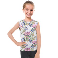 Garden Flowers Pattern Kids  Mesh Tank Top by goljakoff