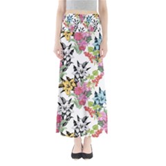 Summer Flowers Full Length Maxi Skirt by goljakoff