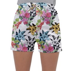 Summer Flowers Sleepwear Shorts by goljakoff