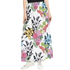 Summer Flowers Maxi Chiffon Skirt by goljakoff