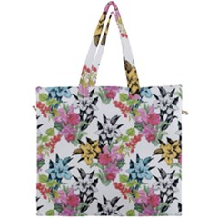 Summer Flowers Canvas Travel Bag by goljakoff