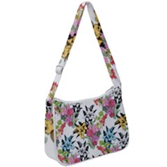 Summer Flowers Zip Up Shoulder Bag by goljakoff