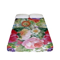 Beautiful Flowers Fitted Sheet (full/ Double Size) by goljakoff