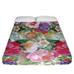 Beautiful Flowers Fitted Sheet (king Size) by goljakoff