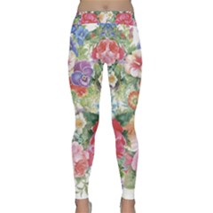 Beautiful Flowers Classic Yoga Leggings by goljakoff