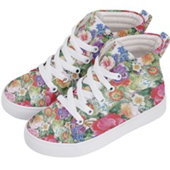 Beautiful Flowers Kids  Hi-top Skate Sneakers by goljakoff