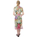 Beautiful flowers Keyhole Neckline Chiffon Dress View2