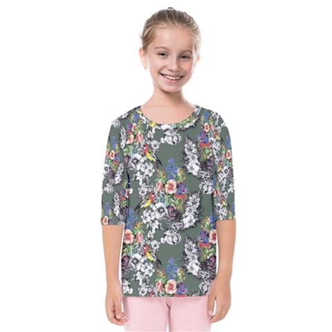 Garden Kids  Quarter Sleeve Raglan Tee by goljakoff