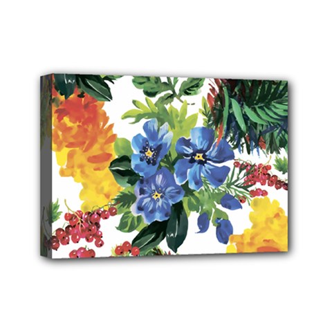 Flowers Mini Canvas 7  X 5  (stretched) by goljakoff