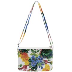 Flowers Double Gusset Crossbody Bag by goljakoff