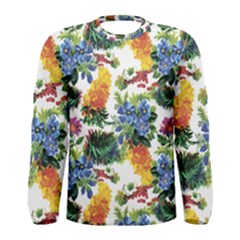 Flowers Pattern Men s Long Sleeve Tee by goljakoff