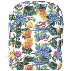 Flowers Pattern Full Print Backpack by goljakoff