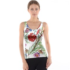 Summer Flowers Tank Top by goljakoff