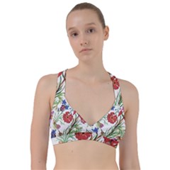 Summer Flowers Sweetheart Sports Bra by goljakoff