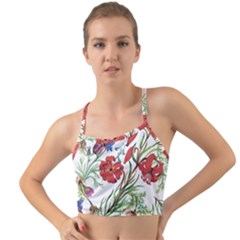 Summer Flowers Mini Tank Bikini Top