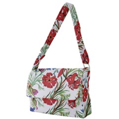 Summer Flowers Full Print Messenger Bag (l) by goljakoff