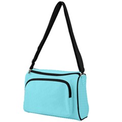 Arctic Blue & Black -  Front Pocket Crossbody Bag by FashionLane