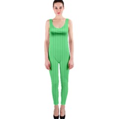 Algae Green & Black -  One Piece Catsuit by FashionLane