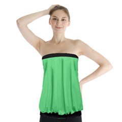 Algae Green & Black -  Strapless Top by FashionLane