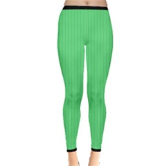 Algae Green & Black -  Inside Out Leggings by FashionLane