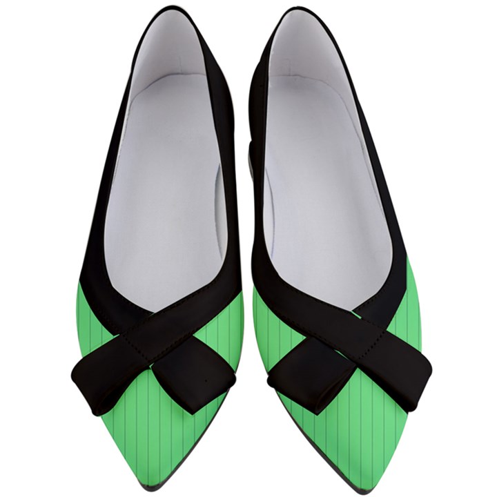 Algae Green & Black -  Women s Bow Heels