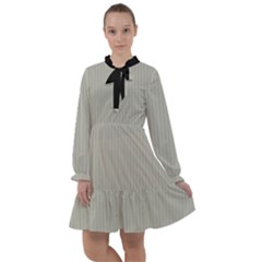 Silver Cloud Grey & Black - All Frills Chiffon Dress by FashionLane