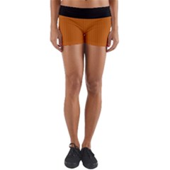 Alloy Orange & Black - Yoga Shorts by FashionLane