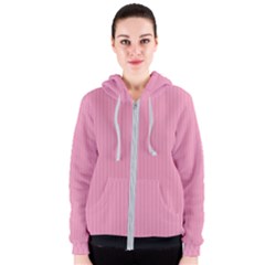 Amaranth Pink & Black - Women s Zipper Hoodie