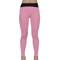 Amaranth Pink & Black - Classic Yoga Leggings