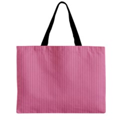 Amaranth Pink & Black - Zipper Mini Tote Bag