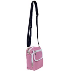 Amaranth Pink & Black - Shoulder Strap Belt Bag