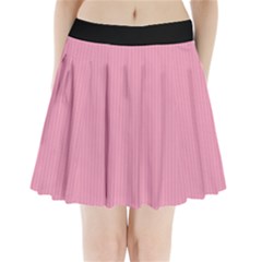 Amaranth Pink & Black - Pleated Mini Skirt