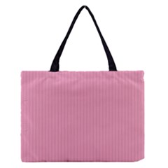 Amaranth Pink & Black - Zipper Medium Tote Bag