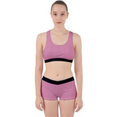 Amaranth Pink & Black - Work It Out Gym Set