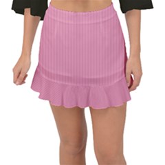Amaranth Pink & Black - Fishtail Mini Chiffon Skirt