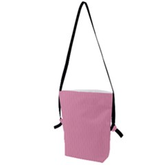 Amaranth Pink & Black - Folding Shoulder Bag