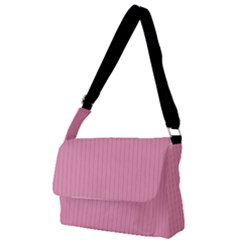 Amaranth Pink & Black - Full Print Messenger Bag (s)