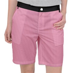 Amaranth Pink & Black - Pocket Shorts