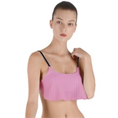 Amaranth Pink & Black - Layered Top Bikini Top 