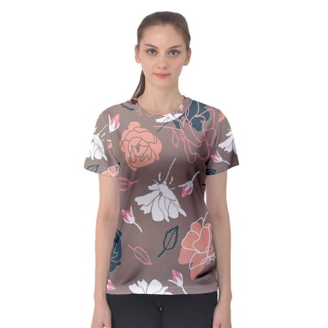 Rose -01 Women s Sport Mesh Tee by LakenParkDesigns