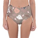 Rose -01 Reversible High-Waist Bikini Bottoms View1