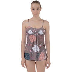 Rose -01 Babydoll Tankini Set