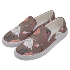 Rose -01 Men s Canvas Slip Ons by LakenParkDesigns