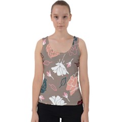 Rose -01 Velvet Tank Top