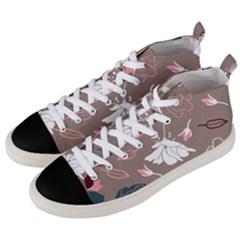 Rose -01 Men s Mid-top Canvas Sneakers